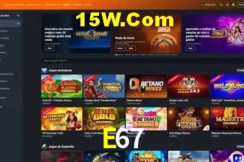 Slots com jackpots e giros grátis na E67